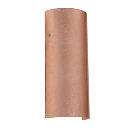 Besa Lighting Torre 14 Wall Sconce, Copper Foil, Satin Nickel Cap Finish, 1x8W LED 8192CF-LED-SN